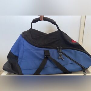 Blue and Black American Pie 2 Duffel Bag with Dual Carry Straps